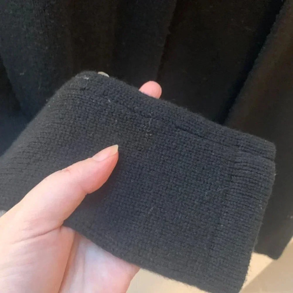 Theory Black 100% Cashmere Cardigan  S - Picture 5 of 9